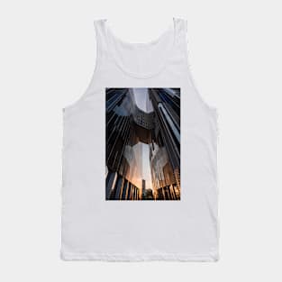 Sunset reflection on mirror building Tank Top